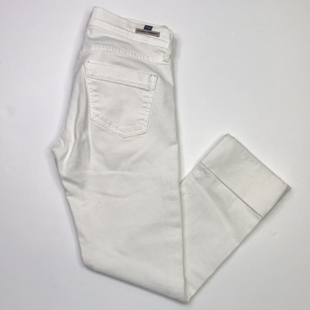 CITIZEN OF HUMANITY Dani Cropped W/Rolled Cuff White Sz 25